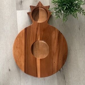 acacia collection pineapple tray home decor coffee‎ table wooden serving chips